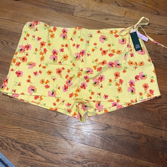 •WILD FABLE•NWT YELLOW FLORAL SKORT SIZE 3X - Picture 2 of 11